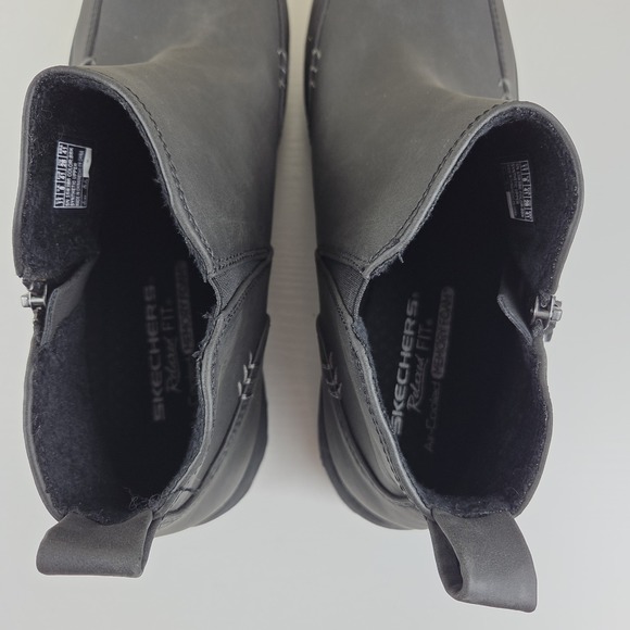 Skechers Vegan Reggae Fest 2.0 Zip On Ankle Boots Shoes Black Gray Women's 11 - Picture 6 of 14